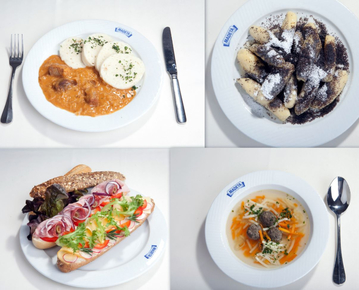 Pestrý výběr jídel